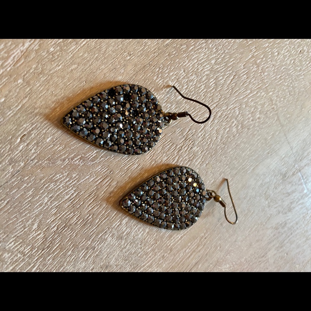 Lucky brand dark silver earrings